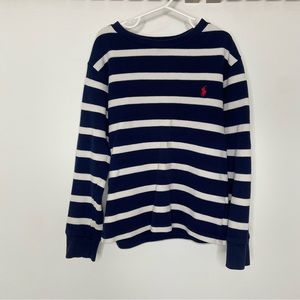 Polo Ralph Lauren Striped Waffle Shirt Size 8